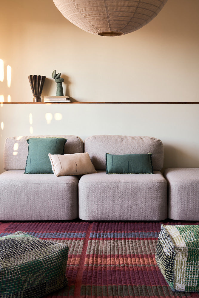 Handwoven Rug — Columns Sienna