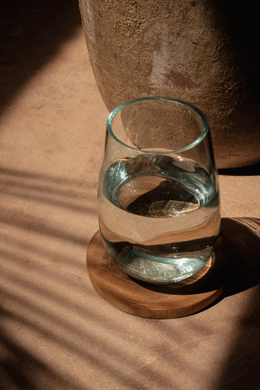 ORA Coaster — Natural Teak Edition