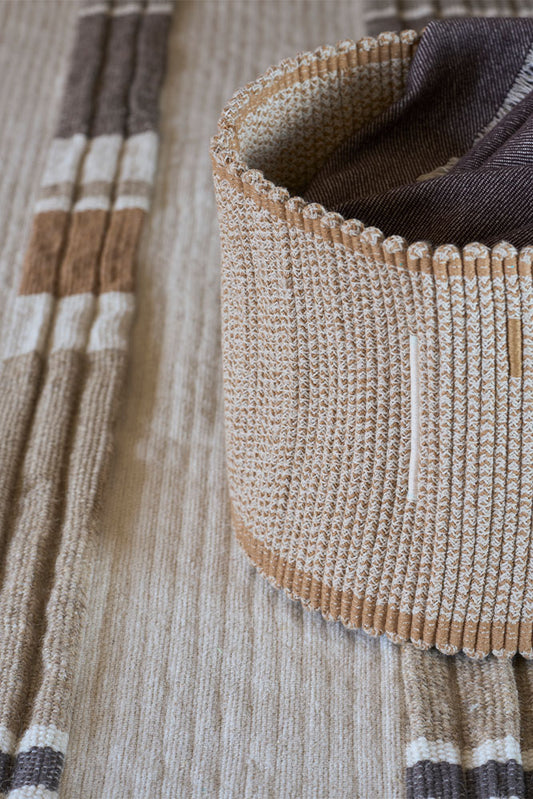 Handwoven Basket – Vertical Natural