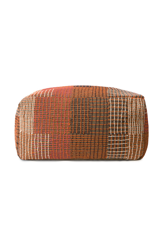 Reversible Pouf — Maple Red