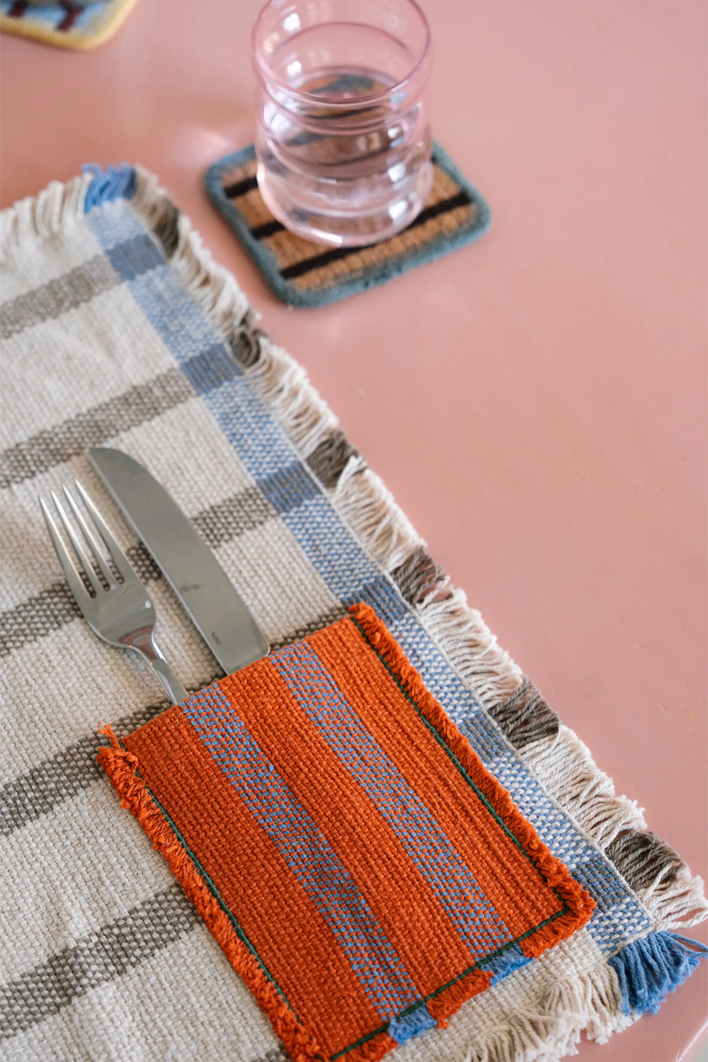 SAÏA Soil Handloom Placemat Set
(Pack of 2 with Cutlery Pocket)