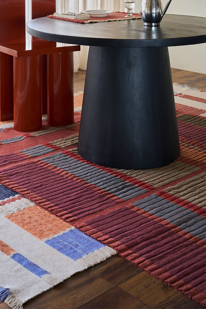 Handwoven Rug — Columns Sienna