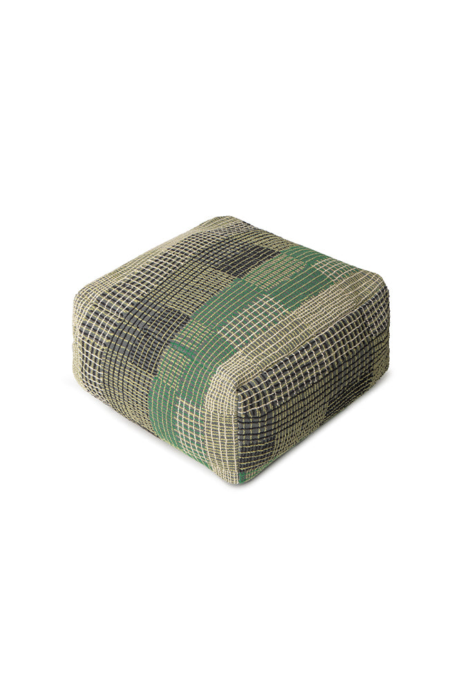 Reversible Pouf — Monstera