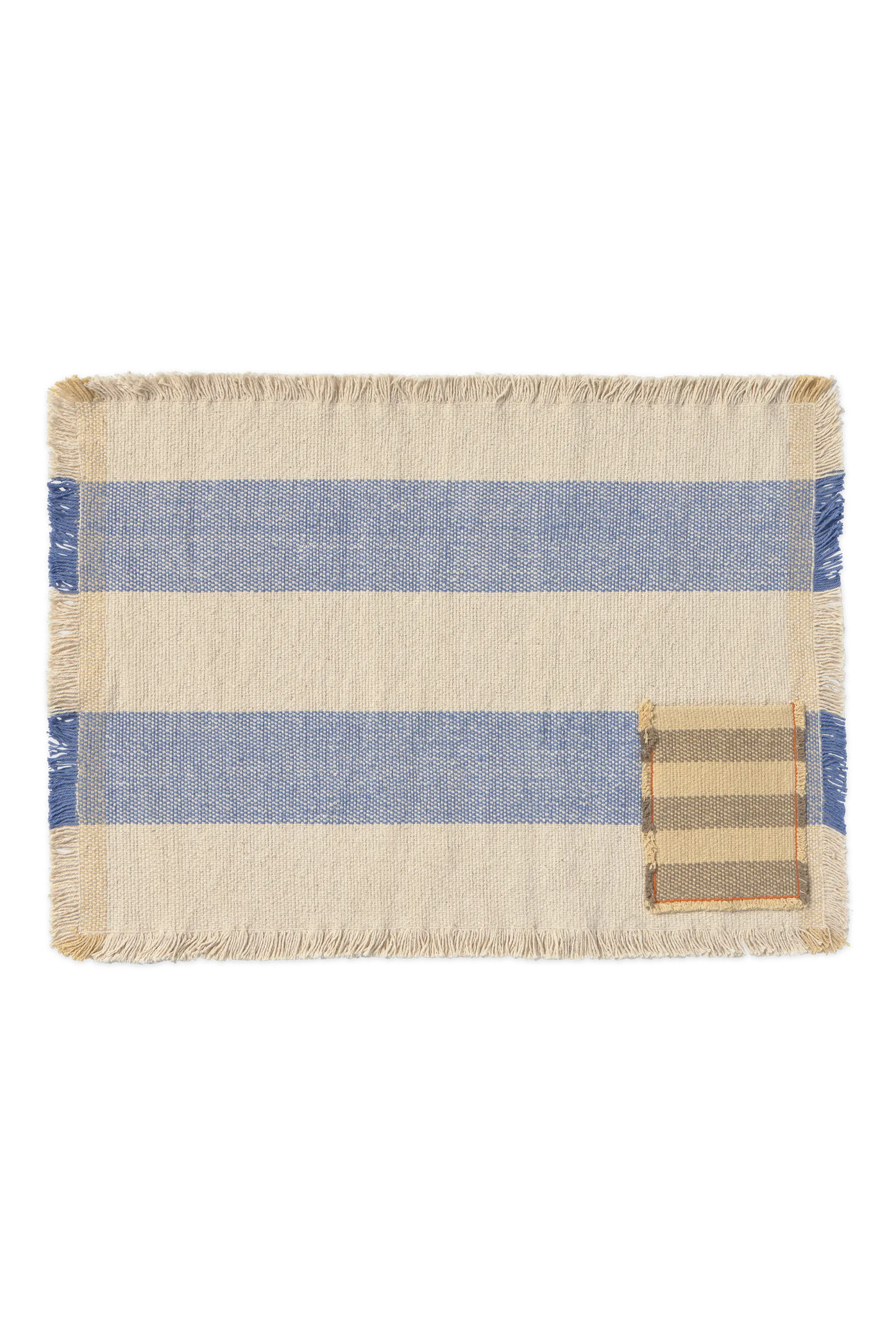 SAÏA Blue Handloom Placemat Set
(Pack of 2 with Cutlery Pocket)