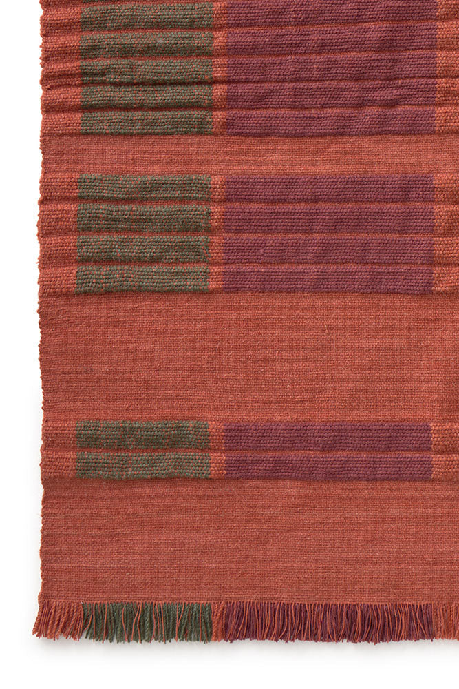 Handwoven Rug — Columns Sienna