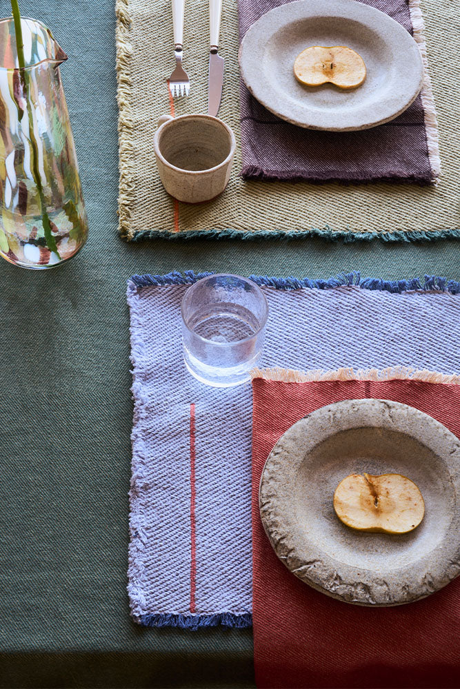 SAÏA Anil Blue Placemat Set (Set of 2) PRE-ORDER