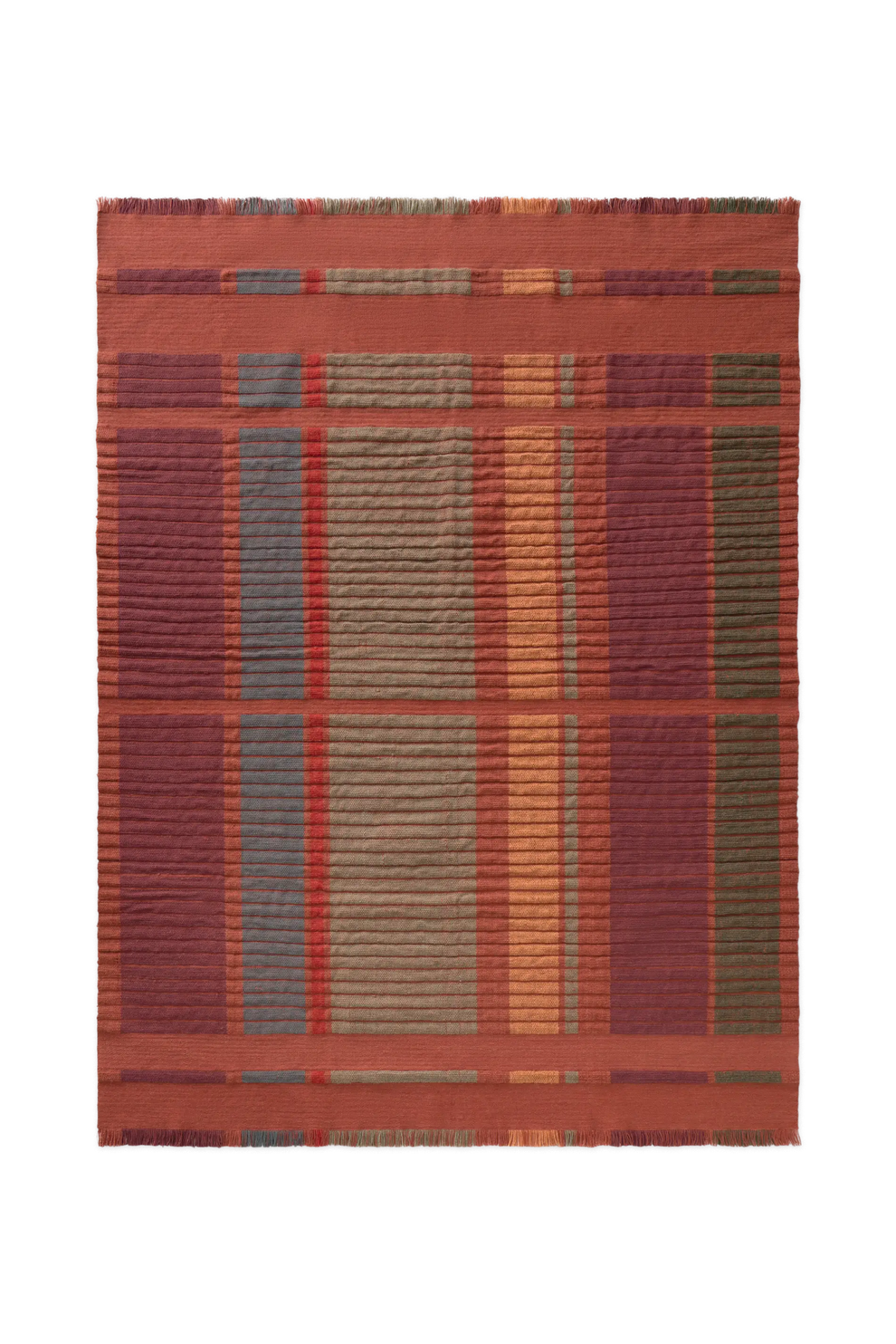 Handwoven Rug — Columns Sienna